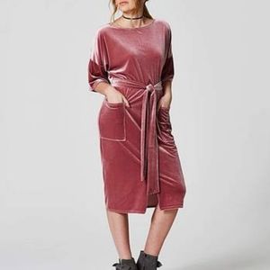 SimplyBe 16 Mauve Velvet Dress